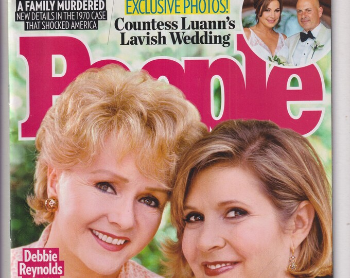 People January 16, 2017 Debbie Reynolds & Carrie Fisher, Countess Luann's Lavish Wedding (Magazine: Celebrity, General Interest)