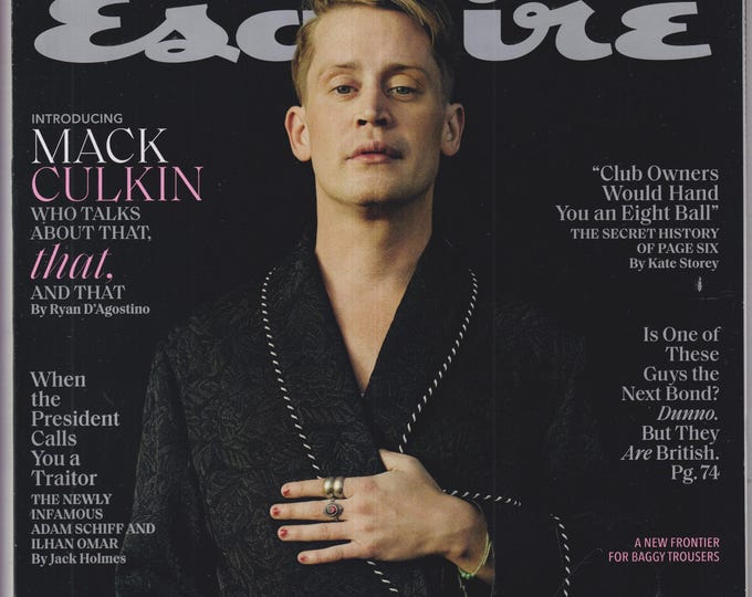 Esquire March 2020 Fame - Mack Culkin Who Talks About That.  (Magazine: Men's, General Interest)