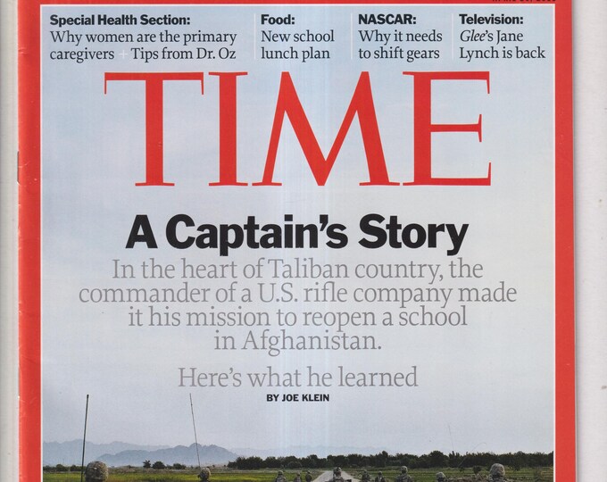 Time April 26, 2010 A Captain's Story, Tips from Dr. Oz, New School Lunch Plan, NASCAR, Jane Lynch (Magazine: Current Events, Politics,News)