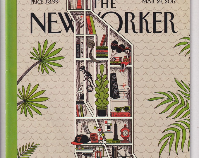 The New Yorker March 27, 2017  Shelf Life Cover, Chuck Schumer's Big Task, Trump's Money Man, Consciousness and Daniel Dennett (Magazine)