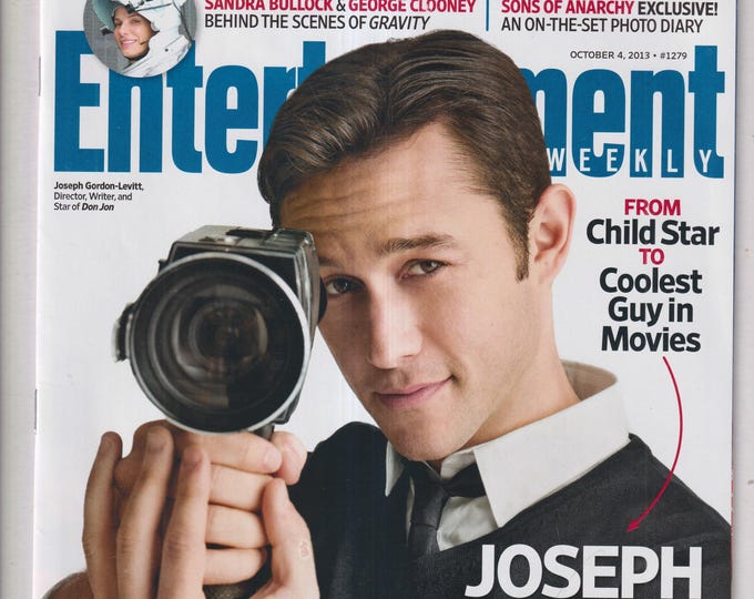 Entertainment Weekly October 4, 2013 Joseph Gordon-Levitt, Sandra Bullock, George Clooney, Sons of Anarchy (Magazine: Movies, TV)