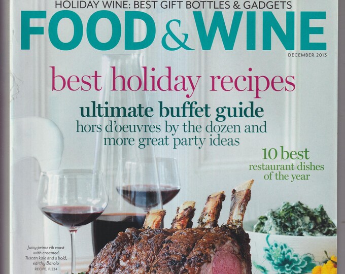Food & Wine  December 2015 Best Holiday Recipes - Ultimate Buffet Guide  (Magazine: Wine, Cooking, Recipes)