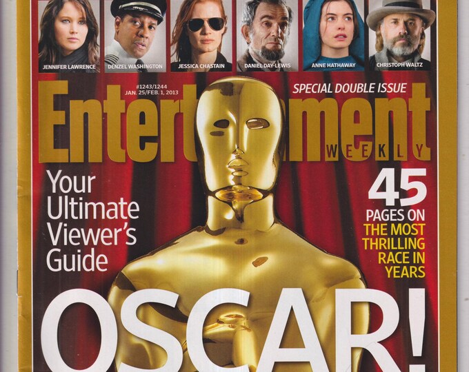 Entertainment Weekly January 25 - February 1, 2013 Viewers Guide to the Oscars (Magazine: Movies, TV)