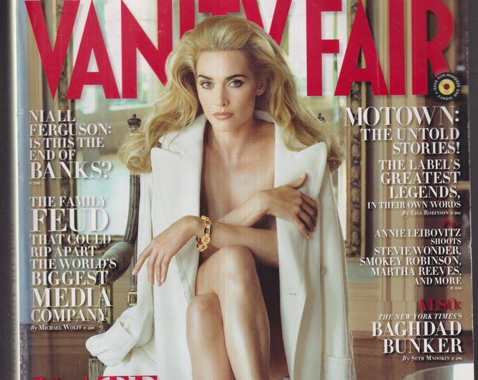 Vanity Fair December 2008 Kate Winslet Bares All, Motown, Stevie Wonder, Smokey Robinson, Martha Reeves, Twilight (Magazine: Human Interest)