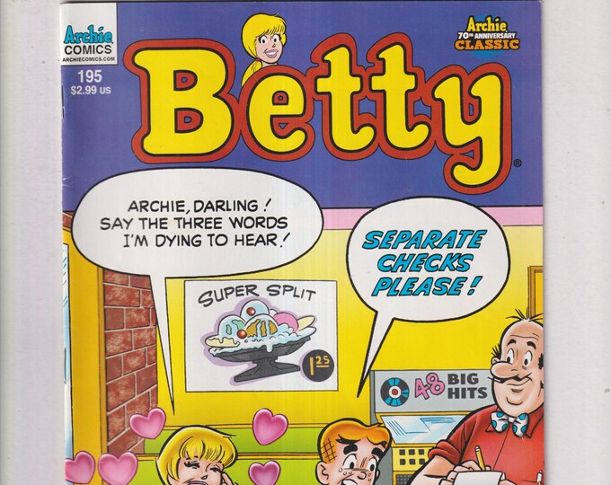 Archie #195 Betty Mission Implausible, Pass Me By, An Uncle's Monkey (Comic: Humor, Teenagers) January 2012