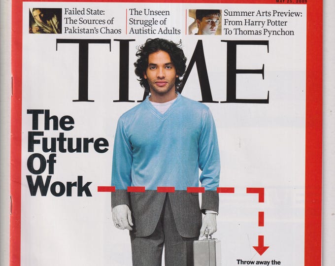 Time May 25, 2009 The Future of Work, Struggle of Autistic Adults, Harry Potter to Thomas Pynchon  (Magazine: Current Events, Politics)