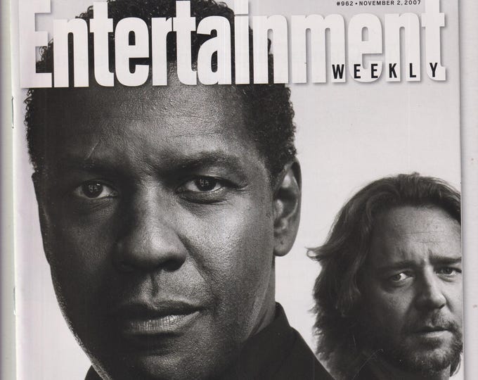 Entertainment Weekly November 2, 2007 American Gangster Denzel Washington and Russel Crowe (Magazine: Movies, Music, Television)