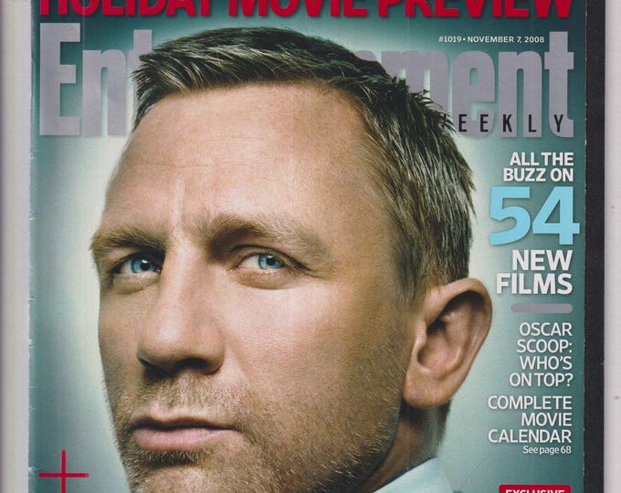 Entertainment Weekly November 7, 2008 Daniel Craig James Bond, Mickey Rourke, 54 Films (Magazine: Movies, Music, Celebrities)