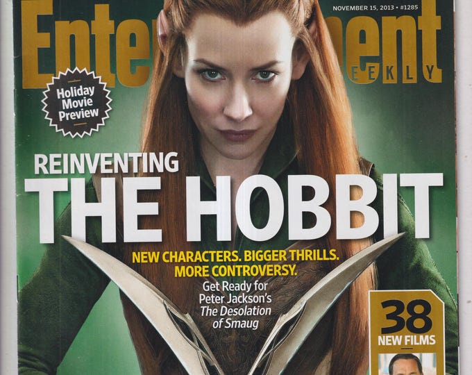 Entertainment Weekly November 15, 2013 Evangeline Lilly, Reinvesting The Hobbit, 38 New Films, Holiday (Magazine: Movies, TV, Celebrity)
