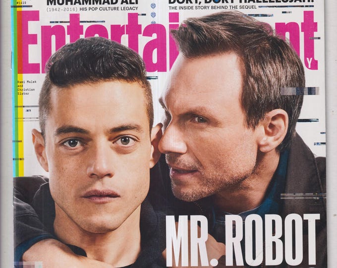 Entertainment Weekly June 17, 2016 Rami Malek, Christian Slater,  Mr. Robot Reboots, Muhammad Ali, Dory (Magazine: Movies, TV, Celebrities)