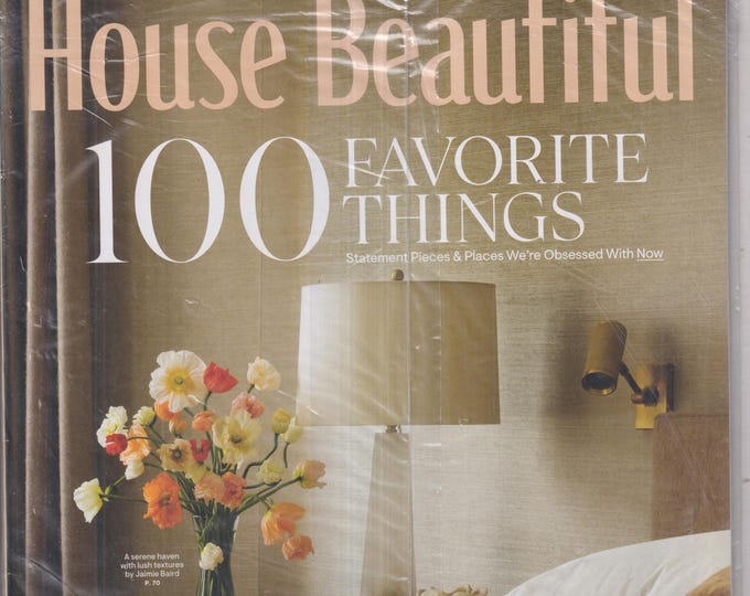 House Beautiful September October 2025 100 Favorite Things (Magazine: Home Decor)