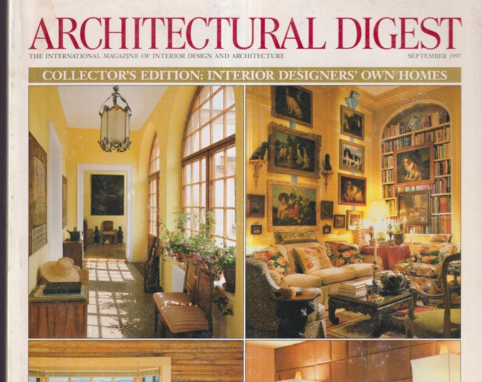 Architectural Digest September 1997: Interior Designers' Homes Collector's Edition