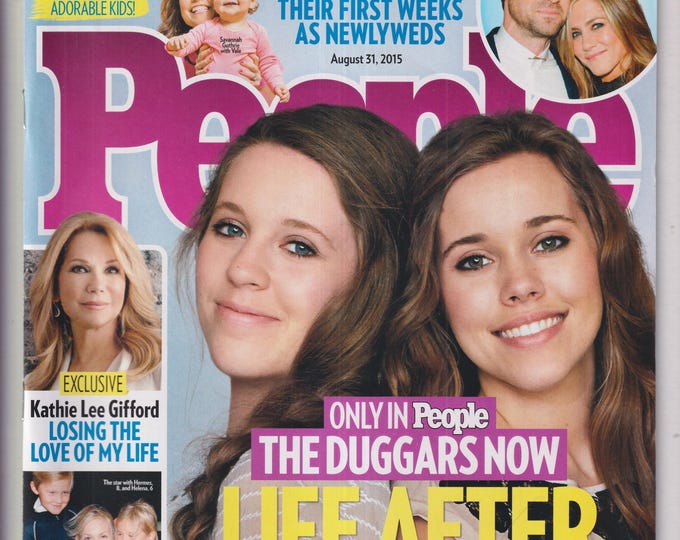 People August 31, 2015 The Duggars, Kathie Lee Gifford, Kelly Rutherford, Jennifer Aniston Justin Theroux (Magazine: Celebrity, Gossip)
