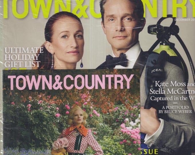 Town & Country December 2013 The Philanthropy Issue, Cousteau's Quest, Kate Moss and Stella McCartney   (Magazine: Lifestyle)