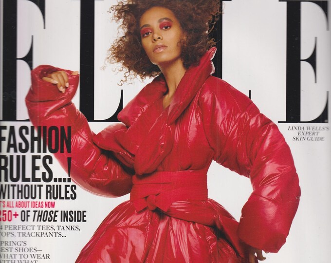 Elle March 2017 Solange!, Fashion Rules! Without Rules  (Magazine: Celebrities, Fashion)