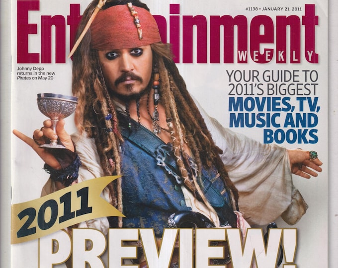 Entertainment Weekly January 21, 2011 Johnny Depp, Breaking Dawn, 2011 Preview (Magazine: Movies, TV, Celebrities)