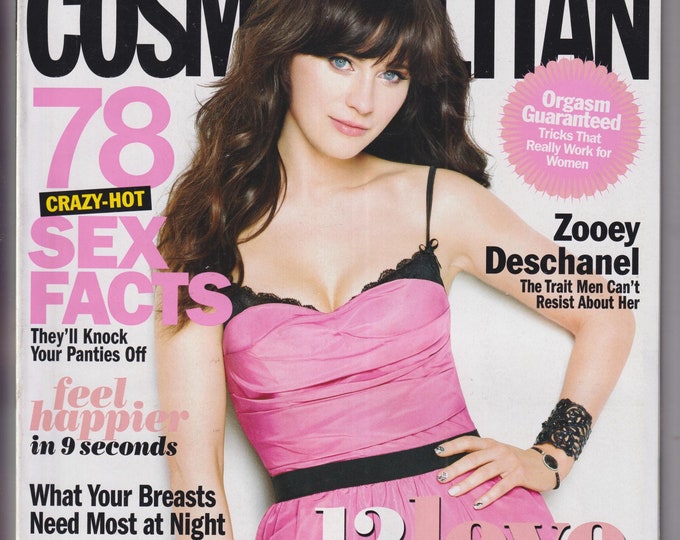 Cosmopolitan October 2012 Zooey Deschanel The Trait Men Can't Resist About Her (Magazine: Women's)