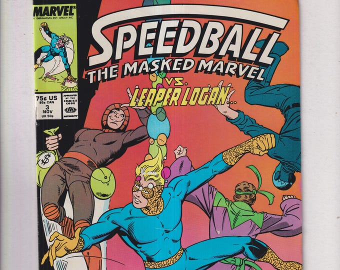 Speedball  #3 November 1988  (Comic: Marvel, Superheroes,  Action, Adventure)