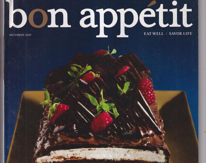 Bon Appetit December 2009 Holiday Feasts, Classic Christmas, Mexican Hanukkah, Cookies (Magazine: Cooking, Recipes)