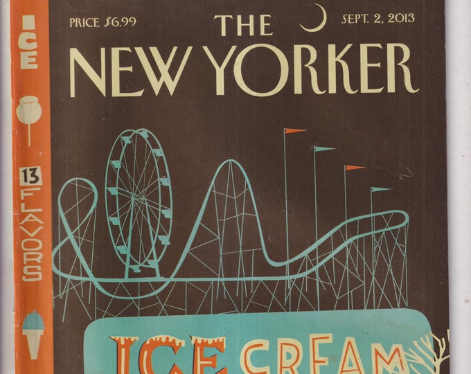 The New Yorker September 2, 2013 13 Flavors Cover, Pandas, Novak Djokovic, MSNBC (Magazine: General Interest)
