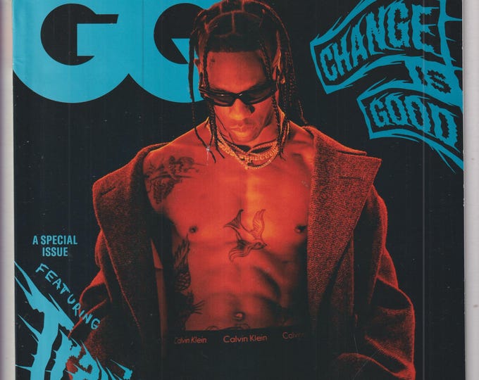 GQ September 2020 Change is Good Featuring Travis Scott and the Ragers, Agitators and Activists   (Magazine: Men's, General Interest)