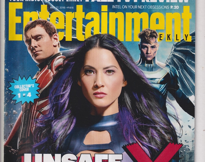 Entertainment Weekly May 27, 2016 Michael Fassbender, Olivia Munn, Ben Hardy X-Men Apocalypse Collectible Cover 1 (Magazine: Movies)