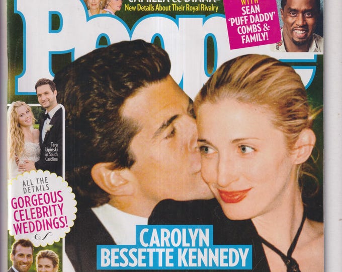 People July 10, 2017 Carolyn Bessette Kennedy, John F. Kennedy Jr., Puff Daddy, Sean Combs, Gorgeous Weddings  (Magazine: Celebrity)