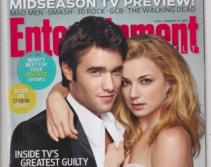 Entertainment Weekly January 27, 2012 Josh Bowman, Emily VanCamp Revenge, Mad Men, Smash, 30 Rock (Magazine: Movies, TV, Celebrities)