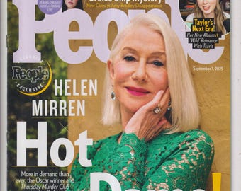 People September 1, 2025 Helen Mirren, Noah Cyrus, Taylor Swift, Amy Bradley (Magazine: Celebrity)