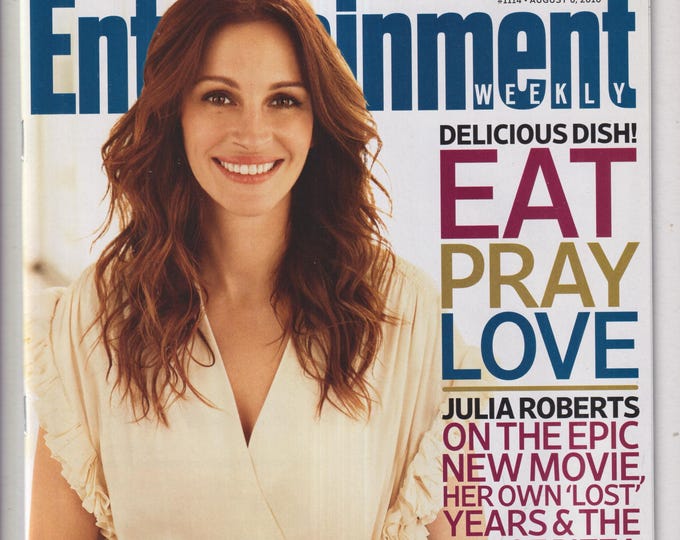 Entertainment Weekly August 6, 2010 Julia Roberts, Eat Pray Love, Comic-Con Exclusive Photos  (Magazine: Movies, TV, Celebrities)