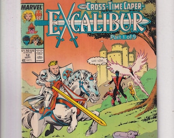 Excalibur #12 September 1989 The Cross Time Caper (Comic: Marvel, Action, Adventure, Copper Age)