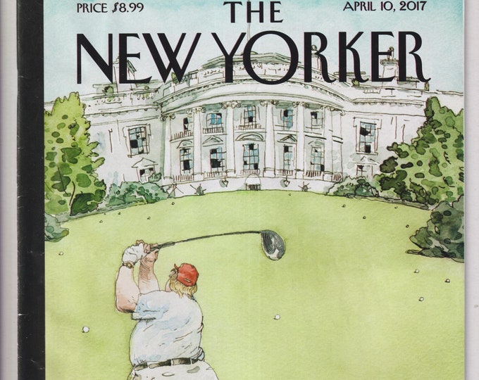 The New Yorker April 10, 2017 Trump Broken Windows Cover, Tucker Carlson's Rise at Fox News, We Have No Choice (Magazine: General Interest)
