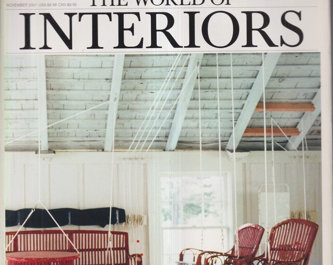 World of Interiors November 2001 High Renaissance, Columbine Hall, House of Marni, Buddhist of Suburbia (Magazine: Interior Design)