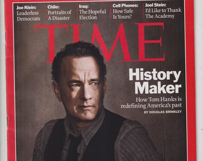 Time March 15, 2010 Tom Hanks History Maker, Leaderless Democrats, Chile, Iraq, Cell Phones (Magazine: Current Events, Politics, News)