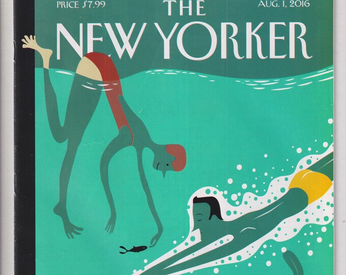 The New Yorker August 1, 2016  Beneath The Waves Cover, Can Latinos Swing Arizona?, Body of Work (Magazine: General Interest)