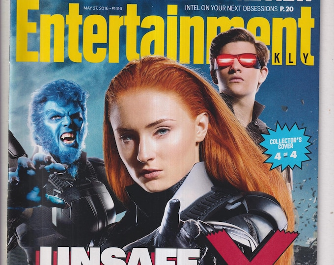 Entertainment Weekly May 27, 2016 Nicholas Hoult, Sophie Turner, Tye Sheridan X-Men Apocalypse Collectible Cover 4 (Magazine: Movies, TV)