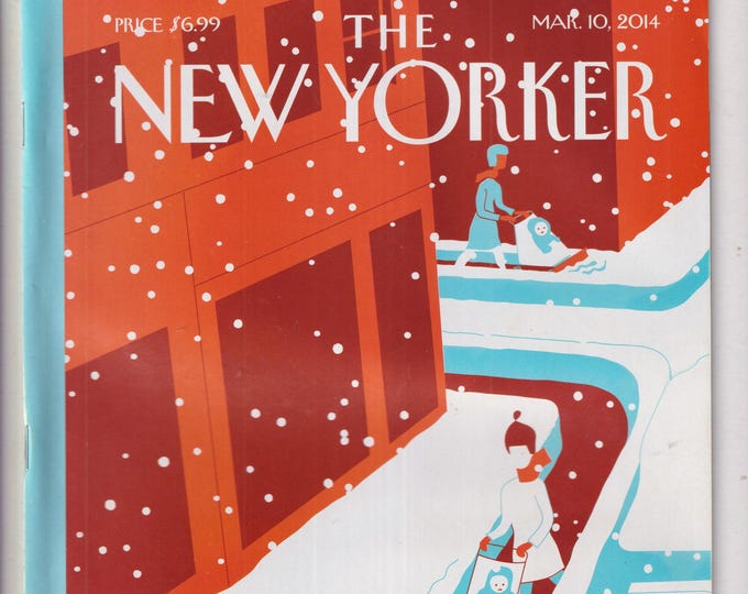 The New Yorker March 10, 2014 Snowplows Cover, Revolution on Trial, Hit Maker, Nicaragua (Magazine: General Interest)