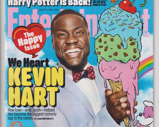 Entertainment Weekly August 12, 2016 Kevin Hart, The Happy Issue,  Harry Potter is Back (Magazine: Movies, TV, Celebrities)