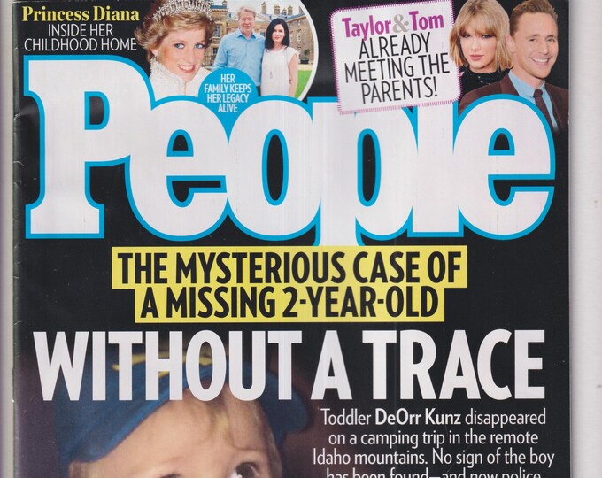 People July 11, 2016 DeOrr Kunz, Princess Diana, Taylor Swift & Tom Hiddleston (Magazine: Celebrity, Gossip)