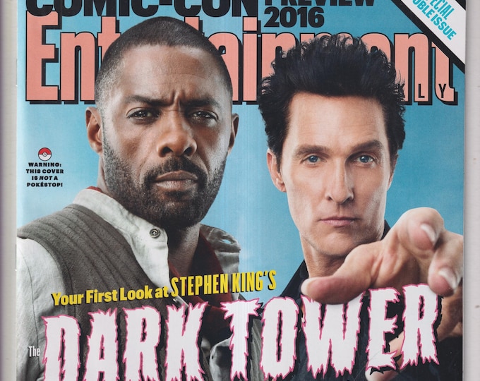 Entertainment Weekly July 22-29, 2016 Idris Elba, Matthew McConaughey Dark Tower, Comic-Con Preview 2016 (Magazine: Movies, TV, Celebrities)