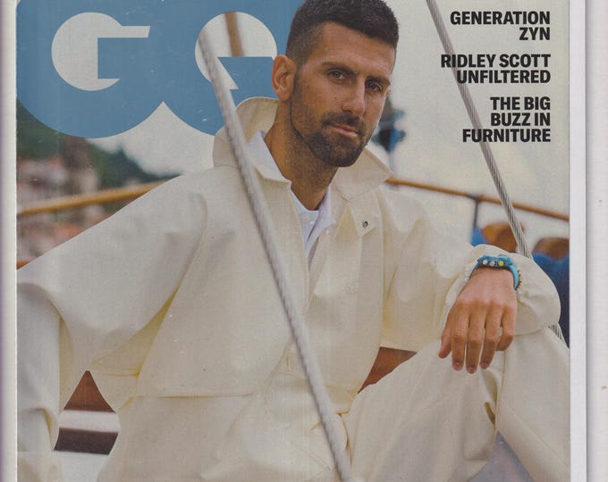 GQ February 2025 Novak Djokovic Unfinished Tennis, Ridley Scott Unfiltered, Generation ZYN (Magazine: Men's, Lifestyle)