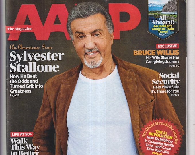 AARP October November 2025 Sylvester Stallone, Bruce Willis, The AI Revolution (Magazine: General Interest)