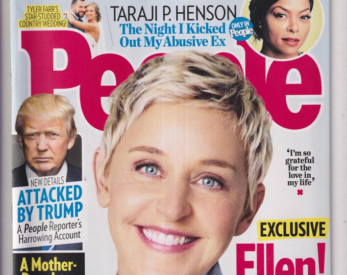 People October 31, 2016  Ellen DeGeneres, Donald Trump, Taraji P Henson, Tyler Farr (Magazine: Celebrity, Gossip)