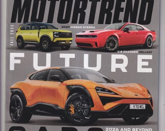 MotorTrend Fall 2025 Future Cars 2026 and Beyond Nissan Xterra, V-8 Charger Hellcat, Camaro EV SUV (Magazine: Automotive, Cars)