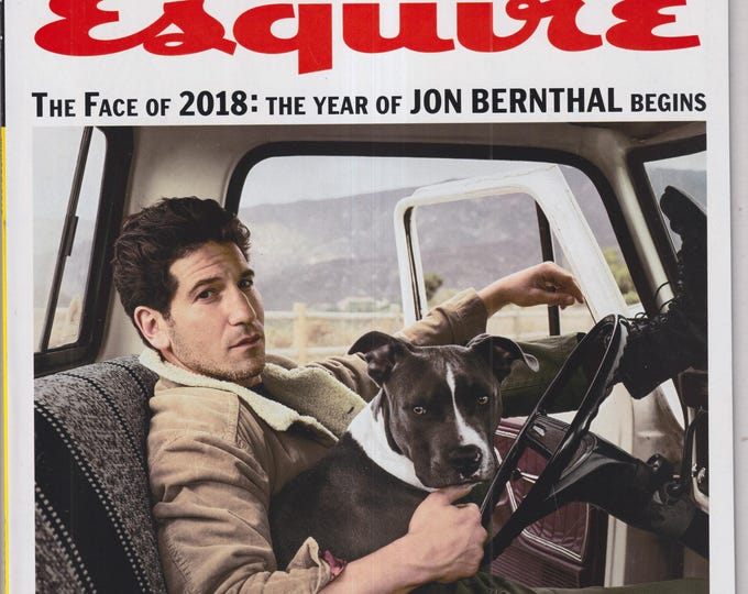 Esquire Winter 2018 The Face of 2018 - The Year of Jon Bernthal Begins (Magazine: Men's, Lifestyle)