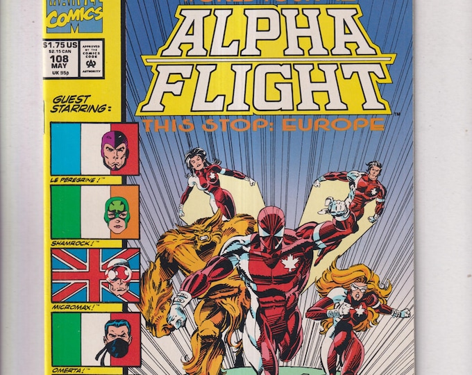 Alpha Flight #108 Comic: World Tour '92, This Stop Europe
