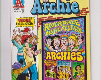 Archie #599  The Archies Return to Riverstock (Comic: Humor, Teenagers) September 2009