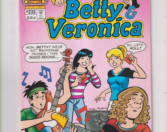 Archie #232 Betty & Veronica  Rock Out in Backstage Pass (Comic: Archie) February 2008