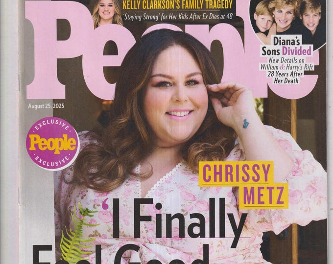 People August 25, 2025 Chrissy Metz, Kelly Clarkson, Prince Harry & Prince William (Magazine: Celebrity, Gossip)