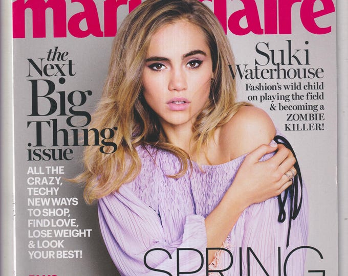 Marie Claire January 2016 Suki Waterhouse, The Next Big Thing, Spring Style (Magazine: Women, Fashion, Lifestyle)